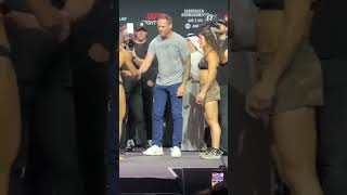 😮 MACKENZIE DERN VS LOOPY GODINEZ FACE OFF AT UFC ABU DHABI [upl. by Larrie]