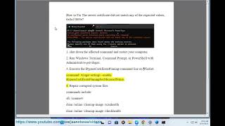 Fix The server certificate did not match any of the expected values 0x8a15005e on Windows [upl. by Alameda]