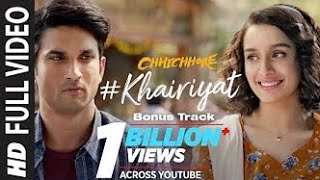 Khairiyat Bonus Track chhichhore sushant shraddha pritam amitabh b arijit singh hindi Bollywood song [upl. by Jemmy]