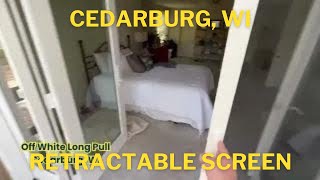 Seamless Bedroom Upgrade in Cedarburg WI Custom Retractable Screen Door retractablescreen [upl. by Eelarol791]