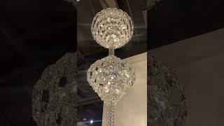 Four Cone Crystal Chandelier for StaircaseFoyerHotel  home decor staircase chandeliers 2024 [upl. by Anneliese630]