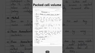 Packed cell volume Hematocrit practical hematology education mlt biology practicalnotesshort [upl. by Adamina]