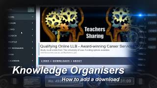 Knowledge Organisers  Adding Downloads [upl. by Anelrad]