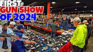 FIRST GUN SHOW OF 2024 gunshow guns [upl. by Kinsman]