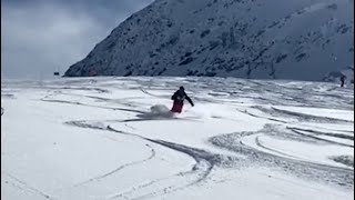 Great Claudio Chiozzini skiing in Stelvio and more 👍 [upl. by Anez]