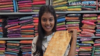 Pure kanjivaram soft silk Handloom  Double warp silk saree  Sobher taste pure silk sarees [upl. by Aicatsue]