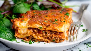 Easy Homemade Lasagne Recipe  Perfect Family Comfort Food [upl. by Aicilec]