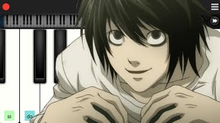 Ls Cancion Death Note  Piano Tutorial 🎹 [upl. by Puritan]