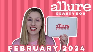 Allure Beauty Box  February 2024 [upl. by Arocal]