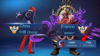 I FINALLY MET THE BEST FRANCO IN RANKED😱 enemy thought he’s using maphack [upl. by Dnaloy224]