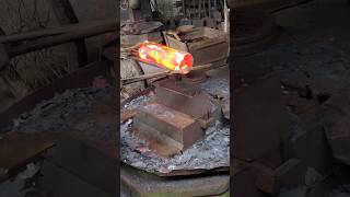 Satisfying Steel Forging Transforming a Massive Cylinder into a Flat Round Plate [upl. by Mich]