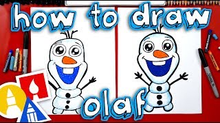 How To Draw Olaf From Disney Frozen [upl. by Quartus163]