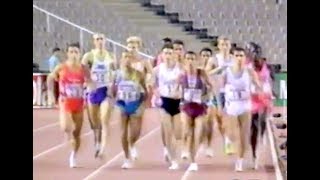 Noureddine Morceli vs Saïd Aouita  Mens 1500m  1991 Barcelona GP [upl. by Sudoeht]