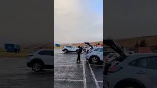 🇮🇸 ICELANDIC CAR SPOTTING 😱 iceland river shorts car carspotting [upl. by Awhsoj]