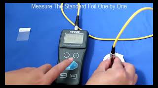 ACCUD CFCN1500 Calibration Coating Thickness Gauge [upl. by Ymmot808]