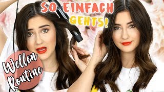 GROßE LOCKEN  WELLEN HAAR TUTORIAL 😍 So schnell amp einfach gehts   Sara Isabel [upl. by Yadsendew]