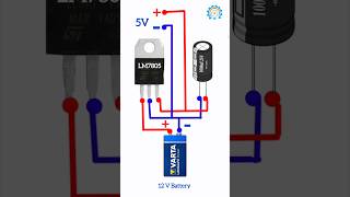 12V to 5V Converter LM7805 Mosfet Project  12V to 5V Connection Circuit Converter Shorts Video [upl. by Anastassia]