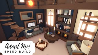 Dark Academia Family Home Speed Build 📜🤎 Roblox Adopt Me [upl. by Pacifa]