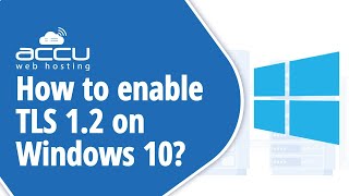 How To Enable TLS 12 on windows 10 [upl. by Eanej351]