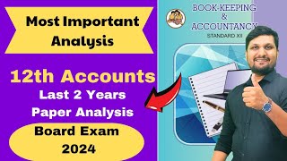 Accounts  Important Analysis of Board Exam 2022 amp 2023  Study Strategy Board Exam 2024 [upl. by Najed992]