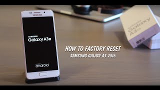 How to Hard Reset or Factory Restore Samsung Galaxy A3 6 2016  Geek Squad [upl. by Corabel872]