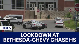 Lockdown at BethesdaChevy Chase High School following threat [upl. by Trixi]