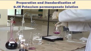 standardization of potassium permanganate solutions using sodium oxalate chemistry sodium [upl. by Kalbli]