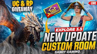 CUSTOM ROOM ONLY CHICKEN DINNER WILL BE GET 325 UC GIVEAWAY [upl. by Alemat]