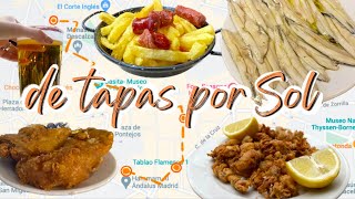 TAPAS por SOL 5 lugares imperdibles  Ruta de Tapas en MADRID [upl. by Ainorev178]