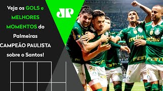 VERDÃO TRICAMPEÃO PAULISTA PALMEIRAS 2 X 0 SANTOS  MELHORES MOMENTOS  FINAL DO PAULISTÃO 2024 [upl. by Annoeik601]