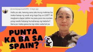 MAGKANO ANG DAPAT DALHIN NA PERA NG GAY LGBT OR LALAKI SA PAGPUNTA NG SPAIN  MADEL DELOS REYES [upl. by Nailuj]