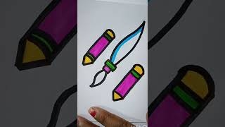 Pencil colour drawing viralshort youtubeshorts sdrawing artwork [upl. by Caressa]