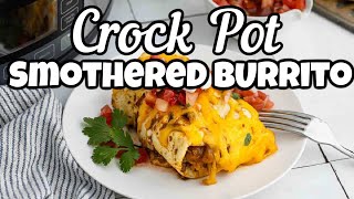 Easy Crock Pot Smothered Burritos [upl. by Hogle]