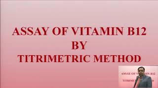 Microbiological Assay of Vitamins and Amino Acids [upl. by Mccormick132]