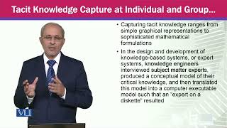 Tacit Knowledge Capture at the Individual and Group Levels  Knowledge Management  MGTE630Topic047 [upl. by Atival]