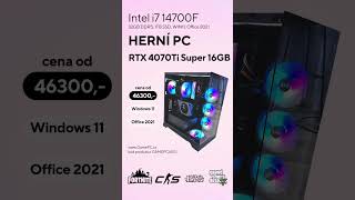 HERNÍ PC INTEL CORE I7 14700F NVIDIA RTX 4070 TI SUPER 16GB 32GB DDR4 RAM 2TB M2 SSD WINDOWS 11 [upl. by Gerhardine99]