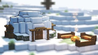 Minecraft Small Igloo Tutorial 119  Minecraft Small Igloo 119 Tutorial [upl. by Cindelyn]