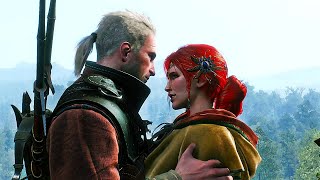 THE WITCHER 3  CENAS ROMÂNTICAS DE GERALT E TRISS ❤️ [upl. by Oiralih669]