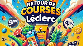 RETOUR DE COURSE du mois au magasin de chez Leclerc avec les prix course leclerc campagne maman [upl. by Rebmyt]