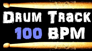 Drum Beat 100 BPM drum tracks for Bass Guitar Basic Drum Tracks play along [upl. by Bohner]