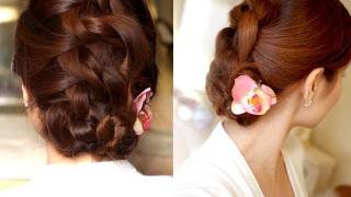 Easy Knotted Updo Hair Tutorial [upl. by Tiffi]