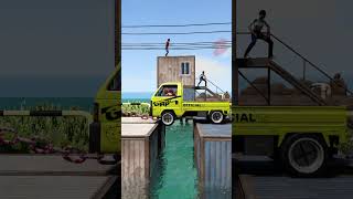 Loader Tow Small Trucks vs Containers short beamng beamngdrive beamngcrashes trucksvs [upl. by Zavras]