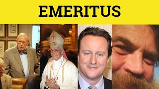 🔵 Emeritus  Emeritus Meaning  Emeritus Examples  Latin in English [upl. by Tezile]