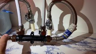 Tankless install with recirculating pump and Bridge valve [upl. by Zonda]