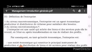 management S1 pr messoudi séance 3 [upl. by Guenzi]