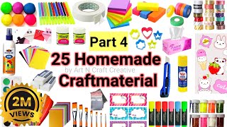 25 Home made craft materials itemsHow to make Craft Materials in home for School25 Ghar pe Crafts🤩 [upl. by Farrow]