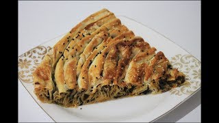 5 Dakika da Hazır Yufkadan Ispanaklı Börek Tarifi ✓ [upl. by Gefen205]