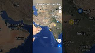 Indigo Airlines longest flight route flighttravel chennaiairport airtravel airports aviation [upl. by Nahshon]