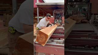 Red cedar Cut Into 6x6x8 For a Back Porch  Cooks AC36 sawmill [upl. by Jentoft]