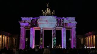 4 K Berlin leuchtet 2016 die volle Show am Brandenburger Tor Part 1 [upl. by Hank]